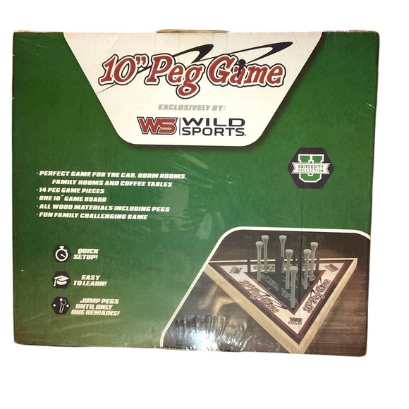 Board Games- 10” Peg Games by Wild Sports NIB - Picture 2 of 3